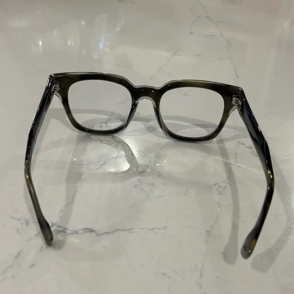 Classic Square Gray Acetate Glasses - Picture 5 of 11